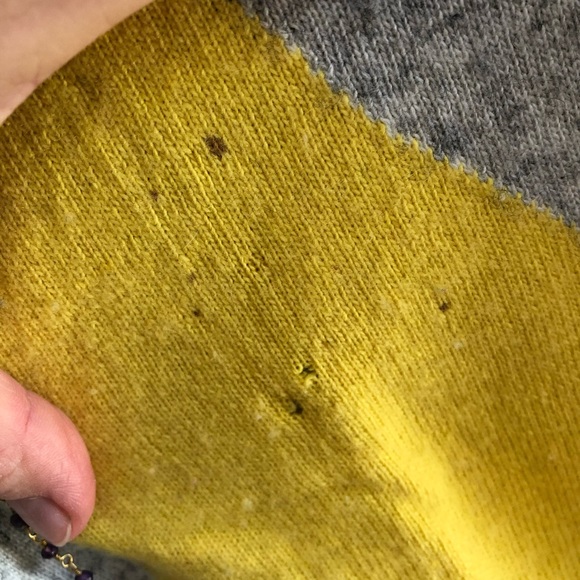 J.Crew M pear graphic pullover gray sweater long sleeve wool crew-neck knit - Picture 10 of 10